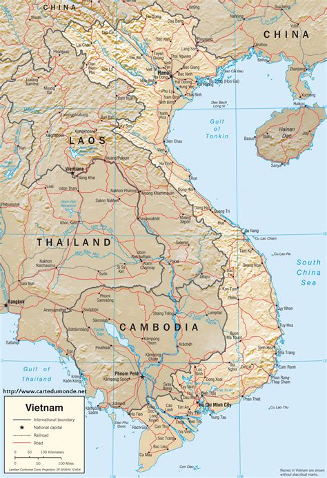 vietnam auf der karte